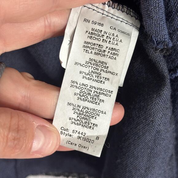 Karen Kane Cardigan Jacket XL Linen Cotton Frayed Asymmetric Lagenlook‎ Artsy - Picture 6 of 10